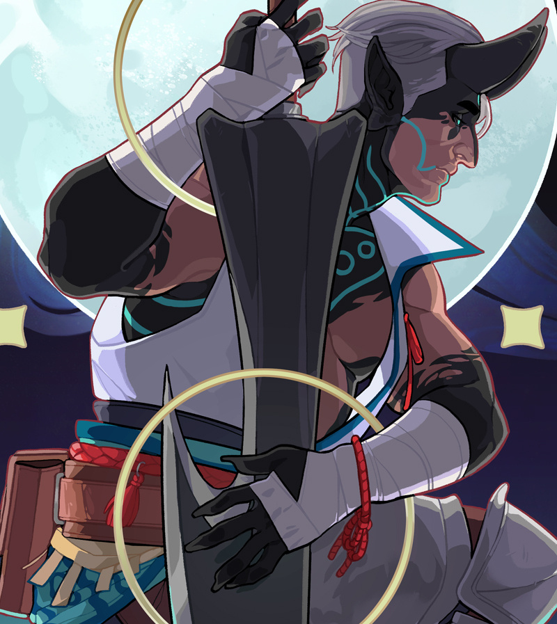 THE MOON Original Illustration -